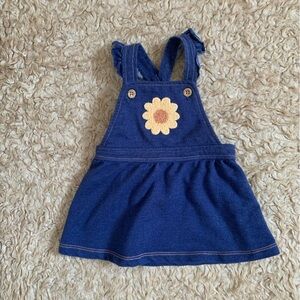 ✨ (5 for $20) Pekkle Denim Dress with Sunflower Patch